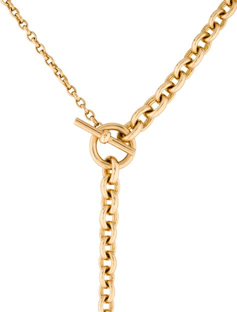 hermes 18k necklace